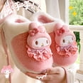 thumbnail image 3 of Pantuflas de algodón lindas de Hello Kitty para mujer 2024 nuevas pantuflas gruesas de felpa de lana para interior de casa para mujer otoño e invierno, 3 of 5