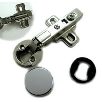 Dia 1 inch (26mm) Hole Euro Hydraulic Half Overlay Soft Close Hinge for Cabinet Glass Door