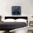 thumbnail image 2 of ARTCANVAS Art Deco White Geometric Lines on Navy Blue Canvas Art Print - Size: 26" x 26" (1.50" Deep), 2 of 9