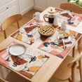 thumbnail image 5 of Western Boho Placemats Set of 12 Vintage Abstract Horse Cactus Plant Offwhite Place Mats Indoor Wipeable Table Mats Washable Dining Table Placemats for Kitchen Holiday Party Home Decor 13x19 Inch, 5 of 9