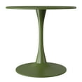 thumbnail image 4 of WestinTrends Playa 31.5" Round Outdoor Indoor Metal Cocktail Dining Table, Olive Green, 4 of 9