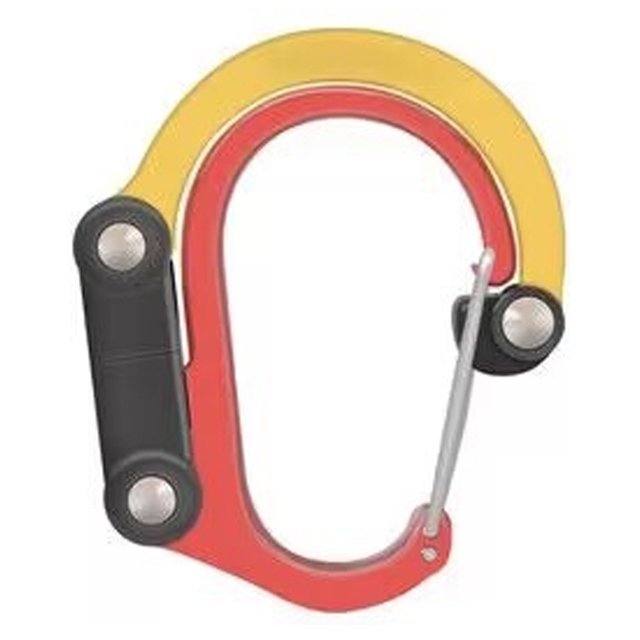 CSChome Outdoor Buckle Multifunctional Carabiner Hanging Buckle Strong Load-Bearing Aluminum Alloy Rotating D-Type Clip