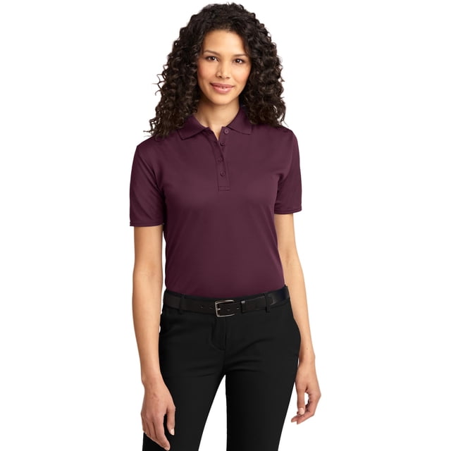 Polo otomano Dry Zone® para mujer Autoridad Portuaria L525 Granate M