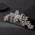 thumbnail image 5 of 26-27 Handmade Wedding Hair Comb Clip Rhinestone Bridal Hair Comb Piece, Gold Hair Accessories For Brides Wedding, 5 of 5
