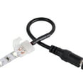 thumbnail image 3 of ABI Solderless Female Barrel 5.5mm x 2.1mm Power Connector for 8mm 3528 LED Strip Light (10-Pack), 3 of 3