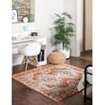 thumbnail image 3 of Rugs.com Charlotte Collection Rug – 5 Ft Square Terracotta Low-Pile Rug Perfect For Living Rooms, Kitchens, Entryways, 3 of 8