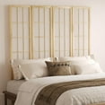 thumbnail image 2 of 5.6FT Room Divider and Folding Portable Partition Screen, Chinese Japanese Shoji Style for Room Separation - 4 Panel (Natural), 2 of 8