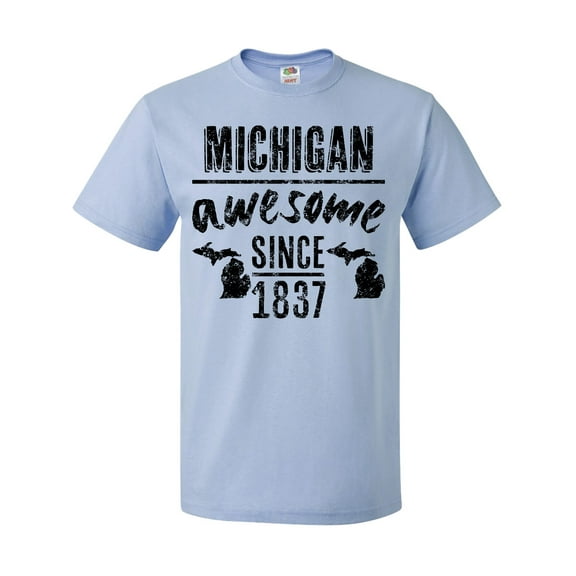 Inktastic Michigan Awesome Since 1837 T-Shirt