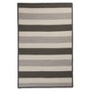 Colonial Mills 2' x 3' Silver Gray and White Rectangular Braided Area Throw Rug