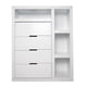 thumbnail image 5 of Cajonera mueble recamara 4 cajones jaladeras metalicas jade blanco R21 R21 Muebles Jade Moderna Cajonera, 5 of 7