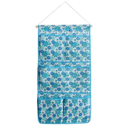 Blue Flowers Blue/Wall Hanging/ Wall Organizers / Baskets / Hanging Baskets
