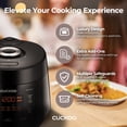 thumbnail image 2 of CUCKOO High Pressure Rice Cooker 10-Cup Uncooked / 20-Cup Cooked with Nonstick Inner Pot, Large Rice Maker with 13 Menu Options and Steam Plate, Fuzzy Logic Tech, Auto Clean, Black (CRP-PK1001S), 2 of 8