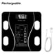 thumbnail image 1 of Kenally Báscula inteligente para baño con Bluetooth, de grasa corporal, báscula de peso Digital, aplicación inalámbrica, equilibrio de Medidores de medidas dimensionales Negro Cobrar Kenally TO000338-05B, 1 of 6