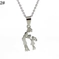 thumbnail image 2 of SPRING PARK Mom Daughter Stainless Steel Chain Necklace Silver Necklace Pendants Jewelry, 2 of 6
