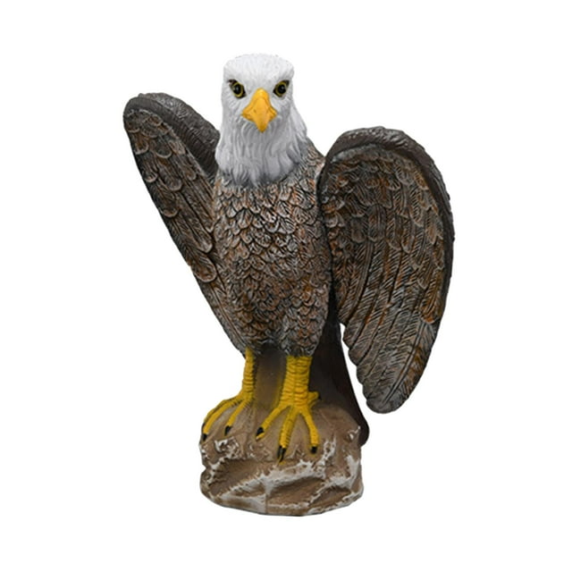 Señuelo de águi falso Sunnimix Estatua de águila desmontable de plástico para ave palomas disuasoria