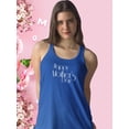 thumbnail image 2 of Happy Mothers Day Soft Text Racerback Tank Women -Image by Shutterstock, Female Medium, 2 of 4