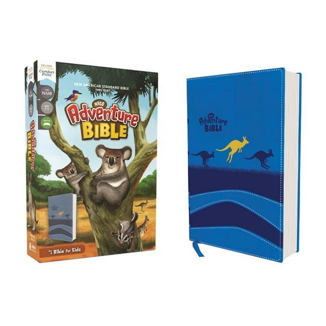 Zonder Kidz 245409 NASB Adventure Bible - Blue Leathersoft