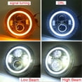 thumbnail image 2 of 7" Halo Led HeadlightsTurn Hi/Lo Beam DRL For Mack Granite CV713 Dump Trucks, 2 of 12
