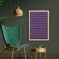 thumbnail image 2 of Abstract Wall Art with Frame, Nested Ornamental Squares in Violet Shades, Printed Fabric Poster for Bathroom Living Room, 23" x 35", Quartz Mauve, by Ambesonne, 2 of 2
