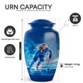 thumbnail image 2 of Yatskia Ice Hockey Girl Little Funeral Keepsake Urns for Human Ashes Adult Man, Large Cremation Urn for Ashes for Women, (Classic 10 Inch and 3 Inch), 2 of 8
