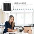 thumbnail image 3 of ADDHAT 1Jgo Clip Sellador De Bolsas De Cuero Negro Para Resistente Y Conveniente En Casa, 3 of 6