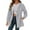 Grey, variant on TJAZFJPA Bolero Jacket Women Fashion Solid Hooded Outdoor Raincoat Sports Mountaineering Wear Windbreaker Jacket Top Corduroy Jacket Women Housecoats for Women