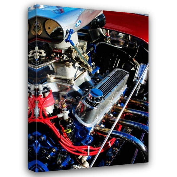 Alan Hausenflock 17x24 Gallery Wrapped Canvas Wall Art Titled - Hot Rod I