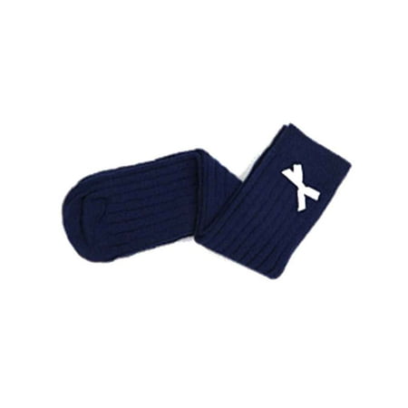 

1pcs Toddler Girls Bow Knee High Socks Kids Cotton Solid Long Knee Socks Baby Autumn Winter Over Knee Socks navy S