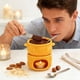 thumbnail image 4 of Ceramic Chocolate Fondue Pot Set Heatproof Melting Bowl Burners For Ice Cream Cheese Dessert Home Kitchen Includes Forks, 4 of 6