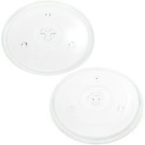 2-Pack Replacement Emerson MW8997SB Microwave Glass Plate - Compatible Emerson P23, 252100500497 Microwave Glass Turntable Tray - 10 1/2" (270mm)