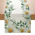 thumbnail image 1 of Bandera de mesa de comedor con decoración floral de verano de 13 x 72 pulgadas, decoración floral de primavera para vacaciones de temporada, interior de casa de campo, 1 of 5