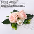 thumbnail image 3 of Moyic 2 piezas decoración de pastel de boda rosa hojas verdes planta fiesta cuatro Type3 NO3, 3 of 6
