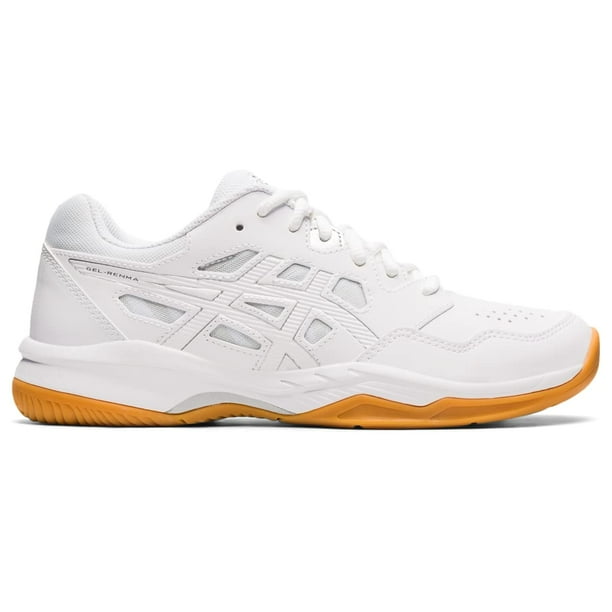Zapatillas de interior Asics Gel-renma para mujer blanco/plata pura, talla 7