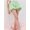 Green-M, variant on Women Green Gingham Bloomer Shorts Elastic Waist Casual Streetwear