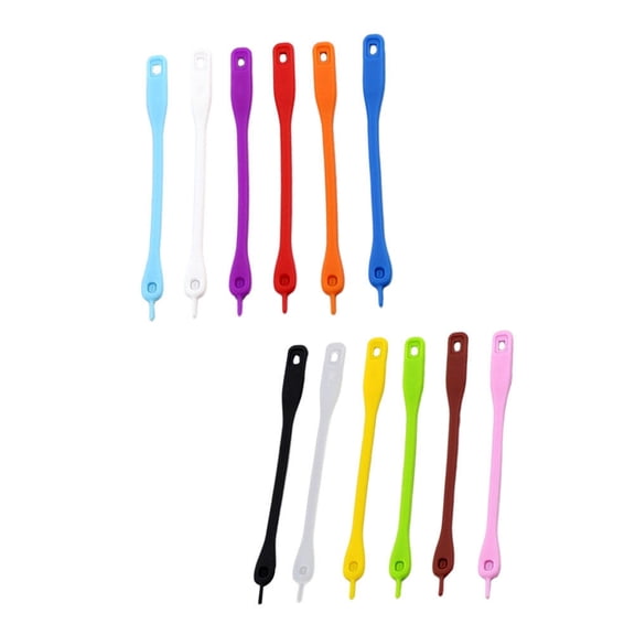 OFFIGAM 12pcs Silicone Drink Markers Wine Identifiers For Parties Reusable Cup Tags For Beverage Events