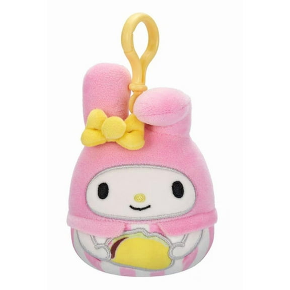 Squishmallows 3.5" Clip-On Hello Kitty My Melody Holding Taco