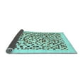 thumbnail image 2 of Ahgly Company Indoor Square Solid Light Blue Modern Area Rugs, 4' Square, 2 of 4