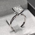 thumbnail image 3 of 2Ct Princess Cut Lab Created Diamond Women's Wedding Ring 14K White Gold Plated, 3 of 3