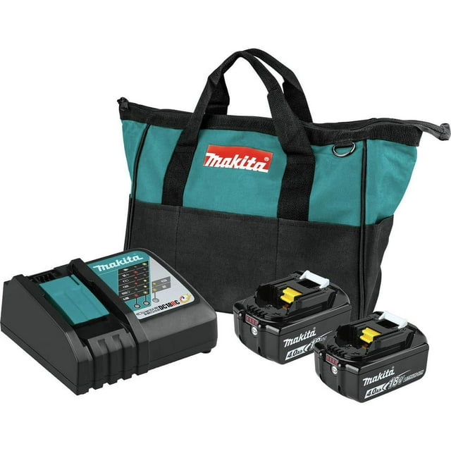 Paquete de inicio de batería y cargador Makita LXT® de 18 V y 4,0 Ah