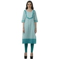 thumbnail image 2 of Moomaya Bollywood Designer Kurti WoMen's Printed Knee Length Kurta Tunic Tops, 2 of 6