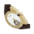 thumbnail image 3 of Heritor Automatic Roman Semi-Skeleton Leather-Band Watch - Gold/Brown, 3 of 3