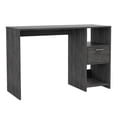 thumbnail image 1 of FM FURNITURE Arlington Computer Desk with two shelves Engineered Wood Gray, 1 of 7