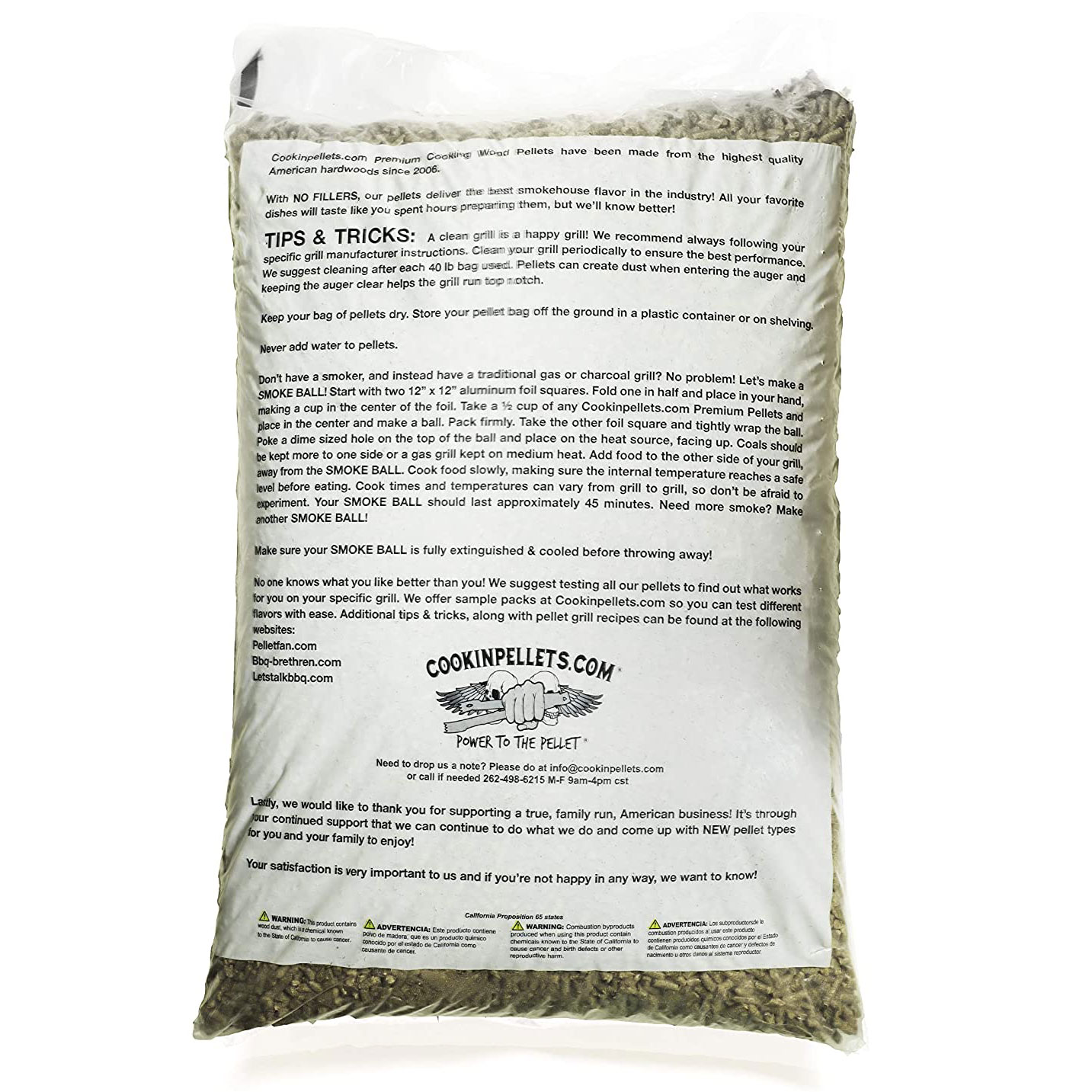CookinPellets Premium Hickory Grill Smoker Smoking Wood Pellets, 40 Pound Bag - image 2 of 2