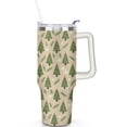 thumbnail image 2 of Tawny Green Christmas Tree 40 Oz Tumbler with Handle Lid and Straw Stainless Steel Double Walled Vacuum Insulated Cup Merry Christmas Gifts Tumbler for Women Men Friends Outdoor Indoor, 2 of 6