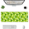 thumbnail image 2 of St Patrick''s Day7 Large Mouse Pad 31.5 x 11.8in Gaming Keyboard Mouse Mat Desk Keyboard Pad for Work, Play, Office, Home with Non-Slip Rubber Base Stitched Edges, 2 of 6