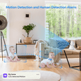 thumbnail image 6 of 3K Wifi Outdoor Security Camera Baby Monitor Pet Camera Waterproof 360° View Indoor Camera Baby Camera Color Night Vision, AI Motion Tracking 2-Way Audio, 6 of 7