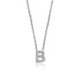 thumbnail image 1 of Diamondlite Collier Initiale Mini B en Zircon Cubique - Argent, 1 of 1