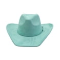 thumbnail image 4 of SRZYMJ Western Cowboy Hat for Women Men Small Short Wide Brim Beach Cowgirls Cattleman Cowboys Hats, 4 of 4