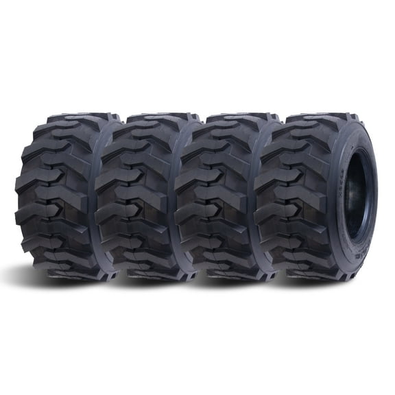 HALBERD 12-16.5 Skid Steer Tires 12-16.5 12 Ply Heavy Duty SKS Industrial Skid Steer Tires , Set of 4 ,Tubeless