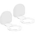 thumbnail image 1 of 2 Pack Baseball Rack Acrylic Wall Mount Softball Rack Baseball Bat Wall Mount Display Rack Stand Hanging Rack Stand for Horizontal Display 7. 6x7cm, 1 of 5